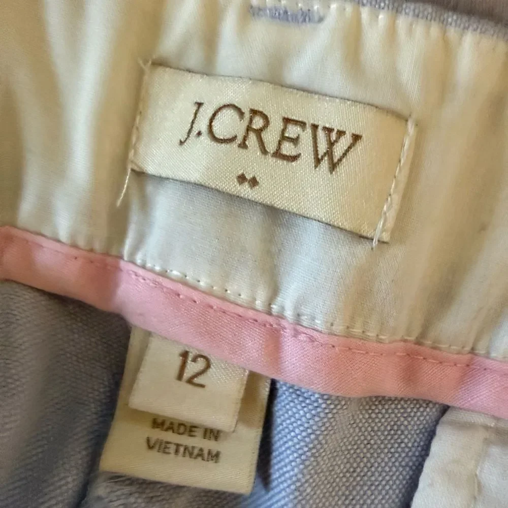 J. Crew Light Blue Chino Pants Cropped Size 12